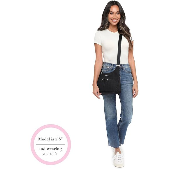 Chic Lightweight Crossbody Bag for Women - Water-Resistant, Stylish Travel - Picture 8 of 10